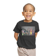 Clown Line Up - Youth T-Shirts RIPT Apparel X-small / Charcoal