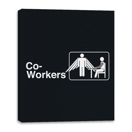 Co-Workers - Canvas Wraps Canvas Wraps RIPT Apparel 16x20 / Black