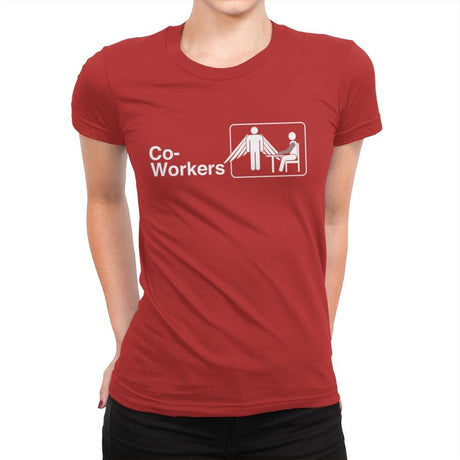 Co-Workers - Womens Premium T-Shirts RIPT Apparel Small / Red