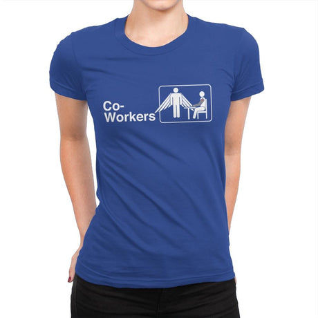 Co-Workers - Womens Premium T-Shirts RIPT Apparel Small / Royal