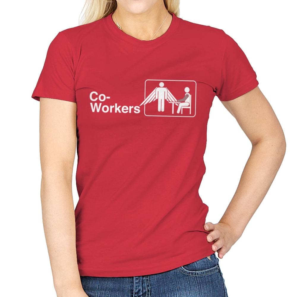 Co-Workers - Womens T-Shirts RIPT Apparel Small / Red