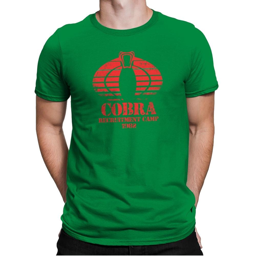 Cobra Camp - Mens Premium T-Shirts RIPT Apparel Small / Kelly