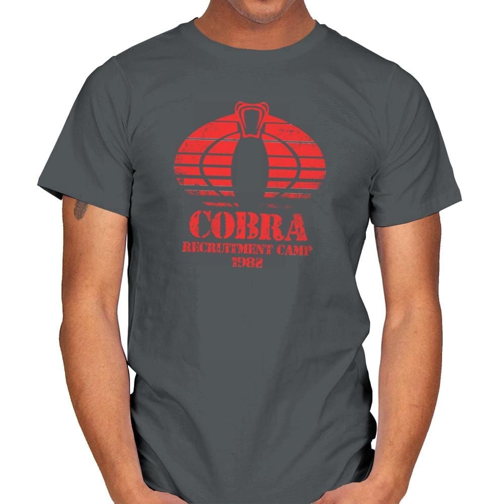 Cobra Camp - Mens T-Shirts RIPT Apparel Small / Charcoal