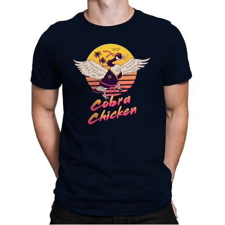 Cobra Chicken - Mens Premium T-Shirts RIPT Apparel Small / Midnight Navy
