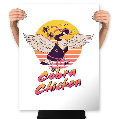 Cobra Chicken - Prints Posters RIPT Apparel 18x24 / White