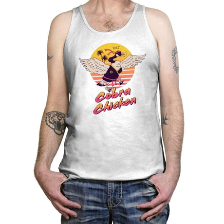 Cobra Chicken - Tanktop Tanktop RIPT Apparel X-Small / White