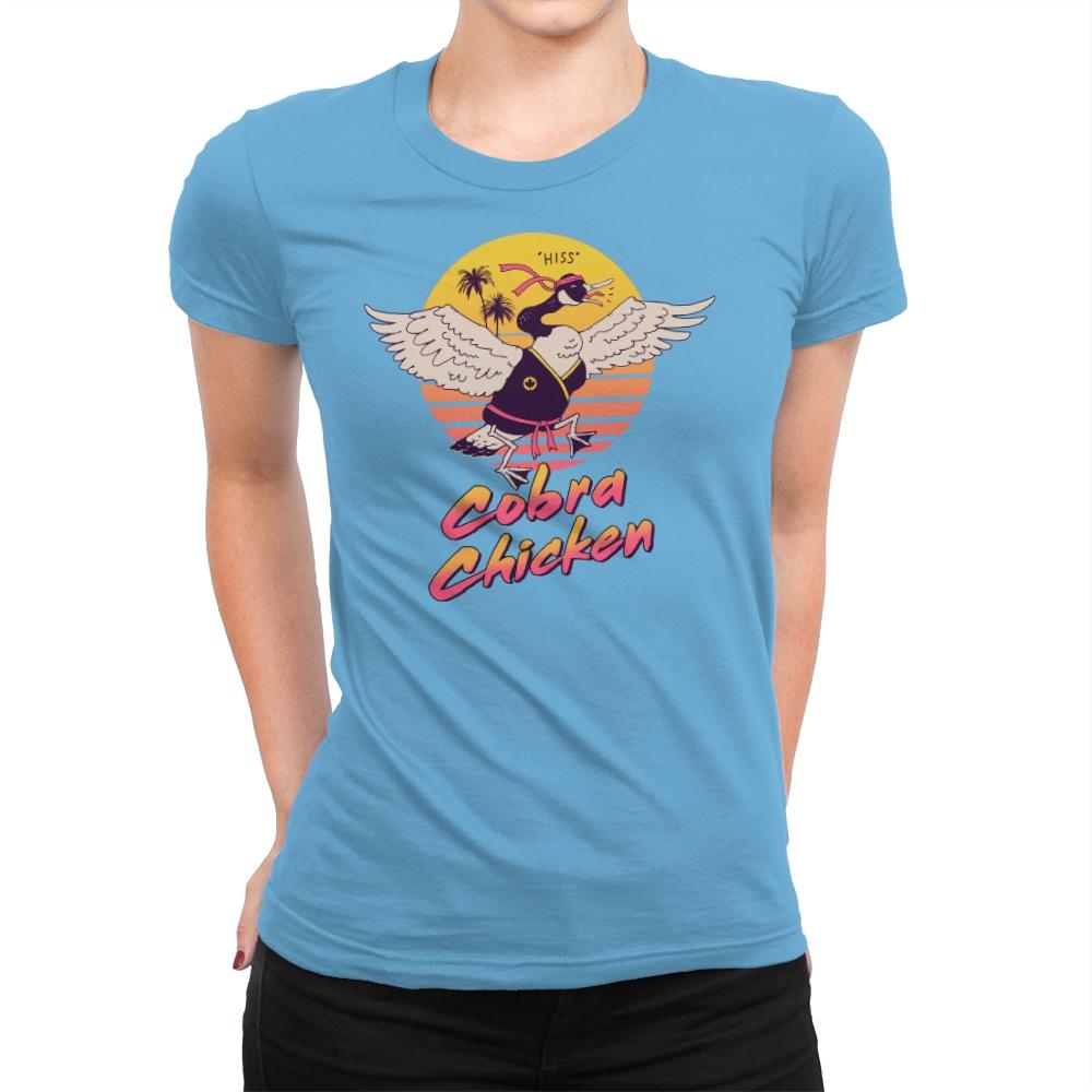 Cobra Chicken - Womens Premium T-Shirts RIPT Apparel Small / Turquoise