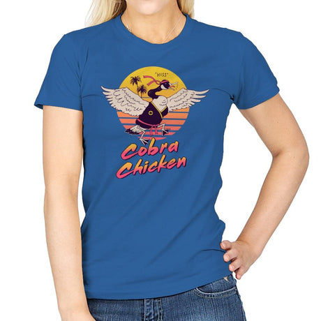 Cobra Chicken - Womens T-Shirts RIPT Apparel Small / Royal