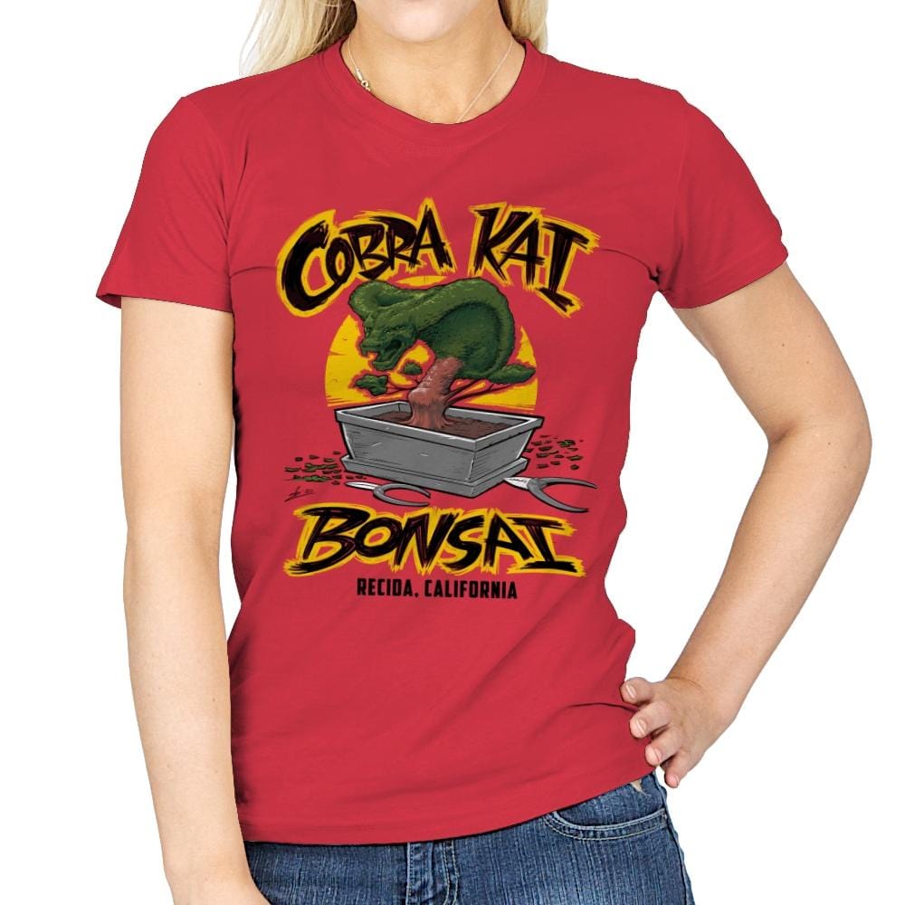 Cobra Kai Bonsai - Womens T-Shirts RIPT Apparel Small / Red