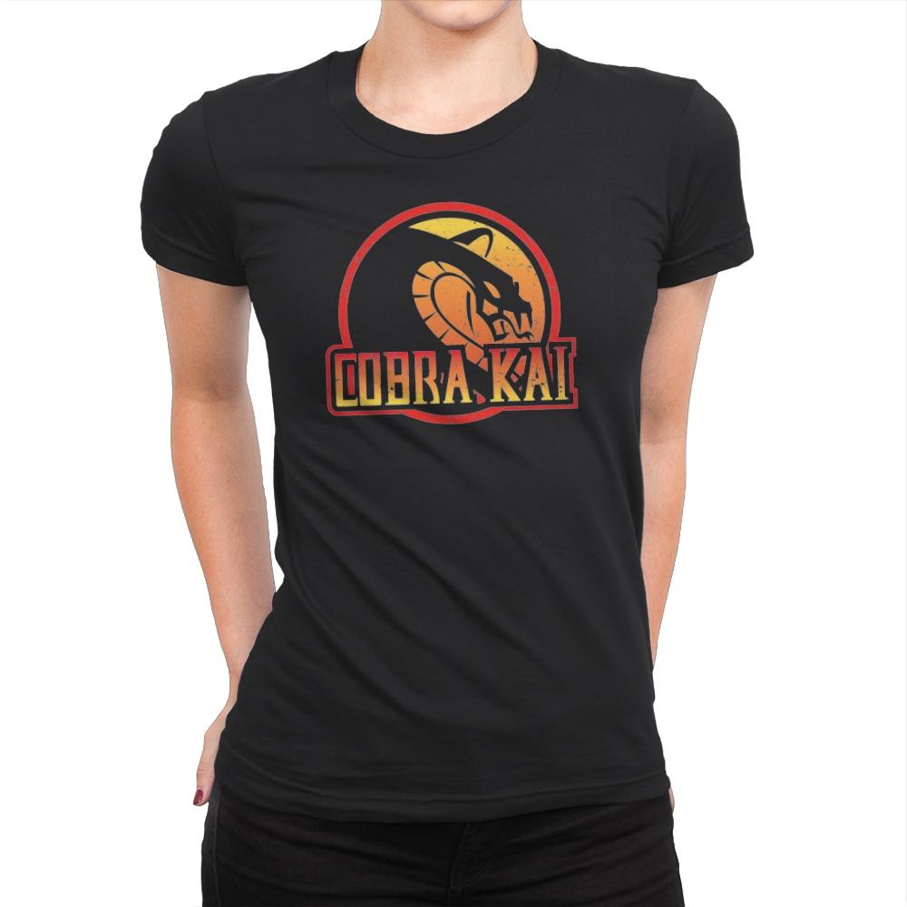 Cobra Kombat - Womens Premium T-Shirts RIPT Apparel Small / Black