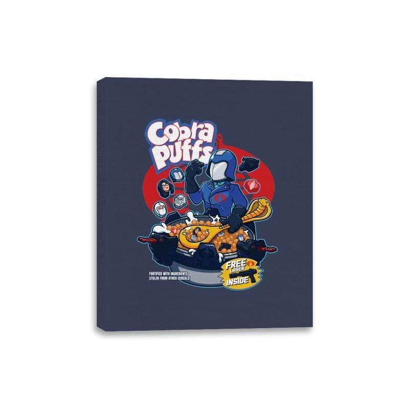 Cobra Puffs - Canvas Wraps Canvas Wraps RIPT Apparel 8x10 / Navy