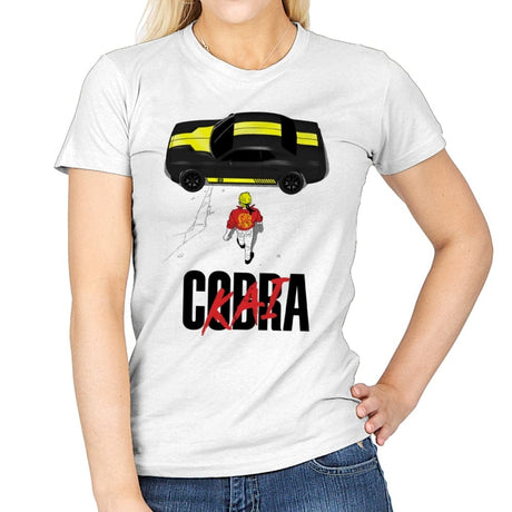 Cobrakira - Womens T-Shirts RIPT Apparel Small / White