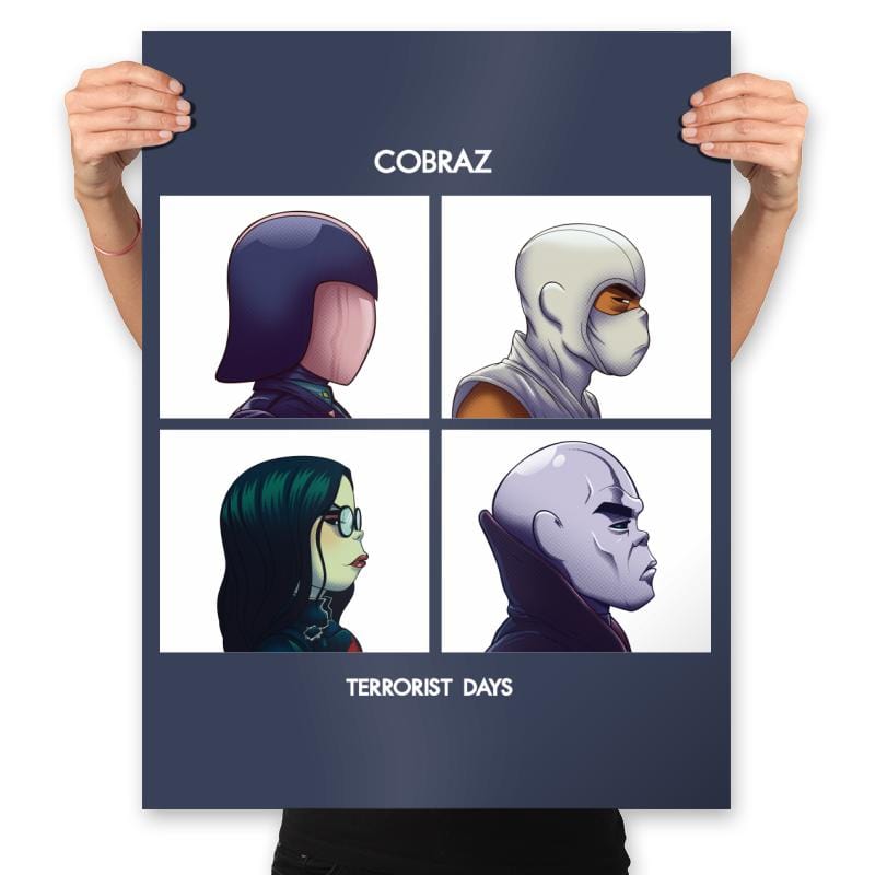Cobraz Terrorist Days - Prints Posters RIPT Apparel 18x24 / Navy