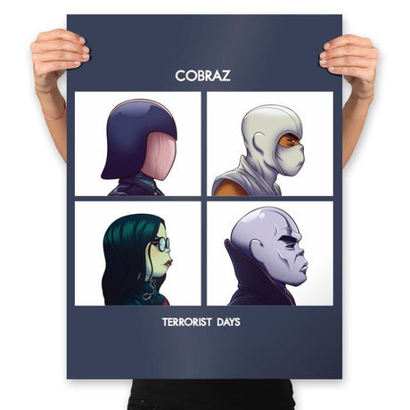 Cobraz Terrorist Days - Prints Posters RIPT Apparel 18x24 / Navy