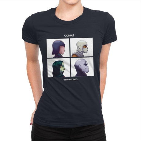 Cobraz Terrorist Days - Womens Premium T-Shirts RIPT Apparel Small / Midnight Navy
