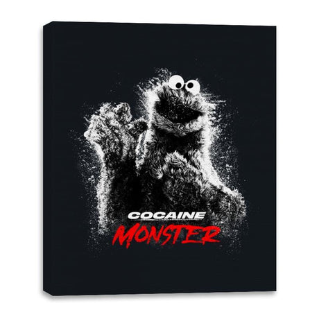 Cocaine Monster - Canvas Wraps Canvas Wraps RIPT Apparel 16x20 / Black