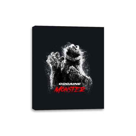 Cocaine Monster - Canvas Wraps Canvas Wraps RIPT Apparel 8x10 / Black