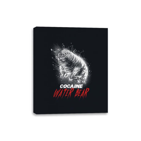 Cocaine Water Bear - Canvas Wraps Canvas Wraps RIPT Apparel 8x10 / Black