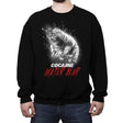 Cocaine Water Bear - Crew Neck Sweatshirt Crew Neck Sweatshirt RIPT Apparel Small / Black