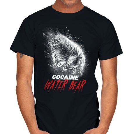 Cocaine Water Bear - Mens T-Shirts RIPT Apparel Small / Black