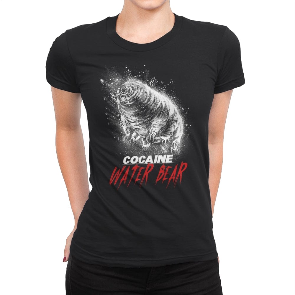 Cocaine Water Bear - Womens Premium T-Shirts RIPT Apparel Small / Black
