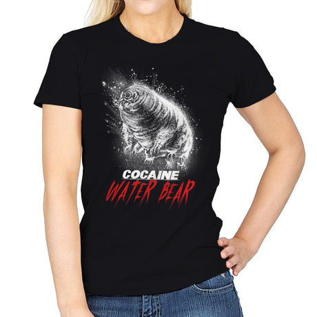 Cocaine Water Bear - Womens T-Shirts RIPT Apparel Small / Black
