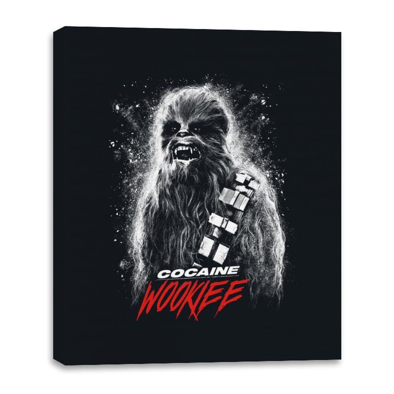 Cocaine Wookiee - Best Seller - Canvas Wraps Canvas Wraps RIPT Apparel 16x20 / Black