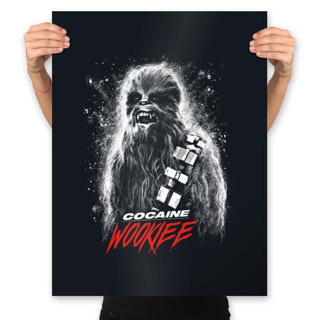 Cocaine Wookiee - Best Seller - Prints Posters RIPT Apparel 18x24 / Black