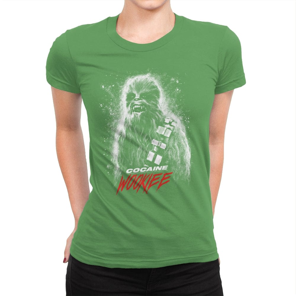 Cocaine Wookiee - Best Seller - Womens Premium T-Shirts RIPT Apparel Small / Kelly