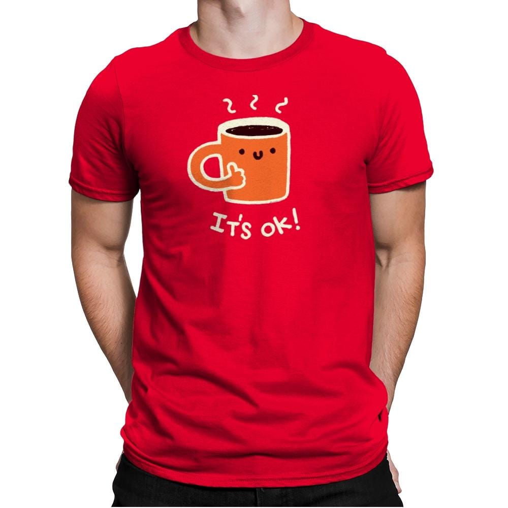 Coffedence - Mens Premium T-Shirts RIPT Apparel Small / Red