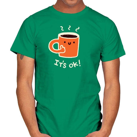 Coffedence - Mens T-Shirts RIPT Apparel Small / Kelly