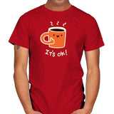 Coffedence - Mens T-Shirts RIPT Apparel Small / Red