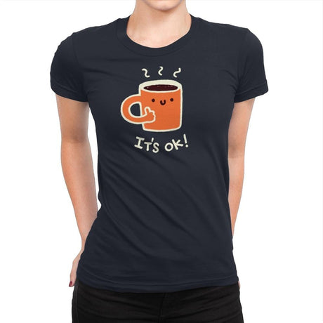 Coffedence - Womens Premium T-Shirts RIPT Apparel Small / Midnight Navy