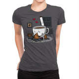 Coffee and Cigarette! - Womens Premium T-Shirts RIPT Apparel Small / Heavy Metal
