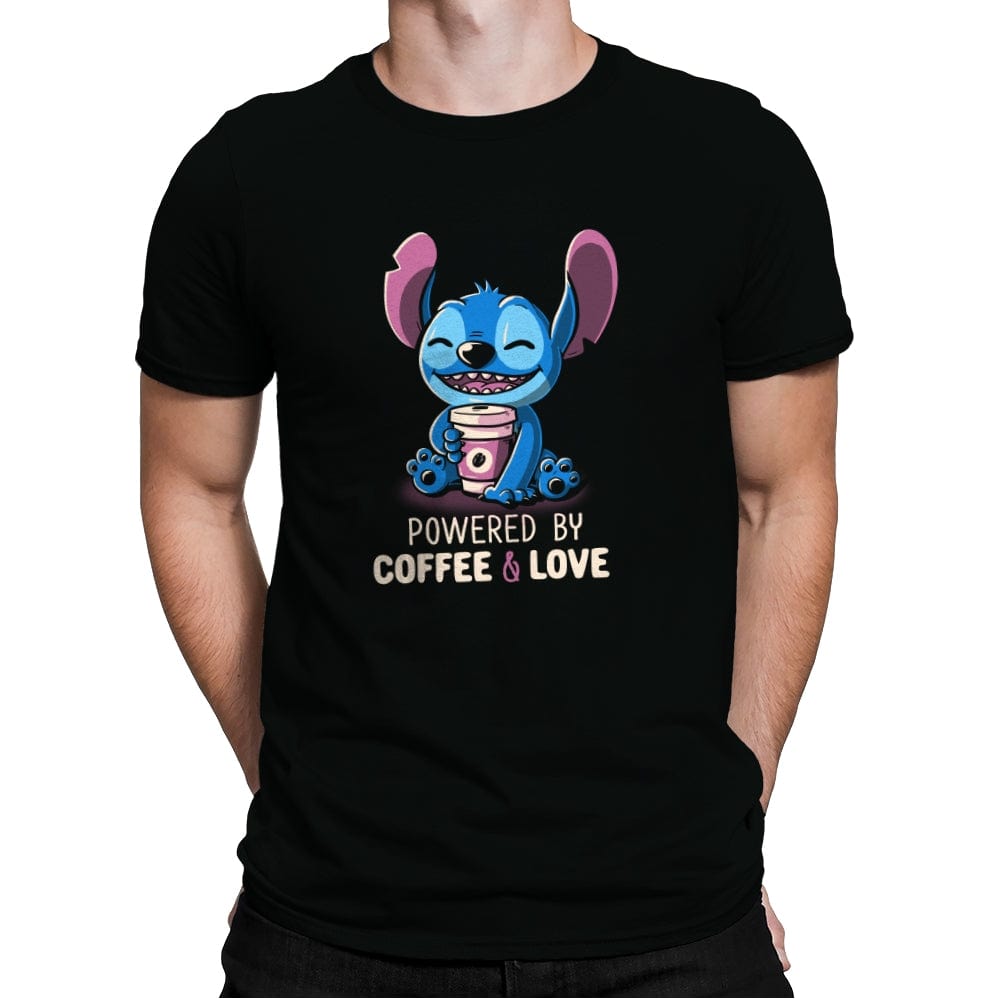 Coffee and Love - Mens Premium T-Shirts RIPT Apparel Small / Black