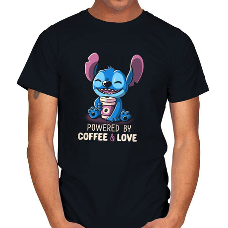 Coffee and Love - Mens T-Shirts RIPT Apparel Small / Black