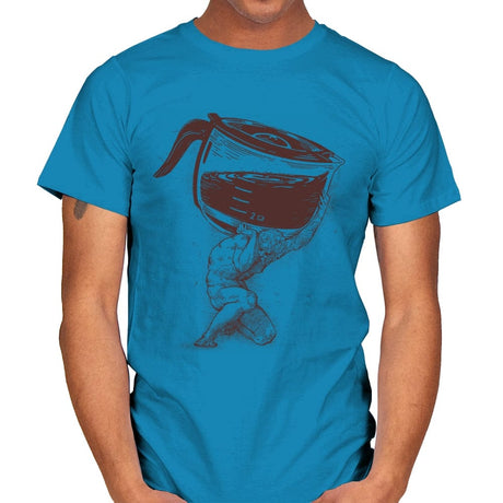 Coffee Atlas - Mens T-Shirts RIPT Apparel Small / Sapphire