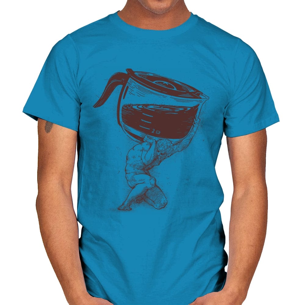 Coffee Atlas - Mens T-Shirts RIPT Apparel Small / Sapphire