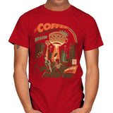 Coffee Invasion - Mens T-Shirts RIPT Apparel Small / Red
