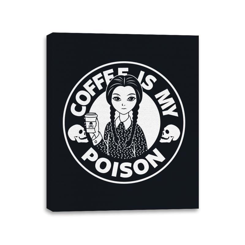 Coffee Is My Poison - Canvas Wraps Canvas Wraps RIPT Apparel 11x14 / Black