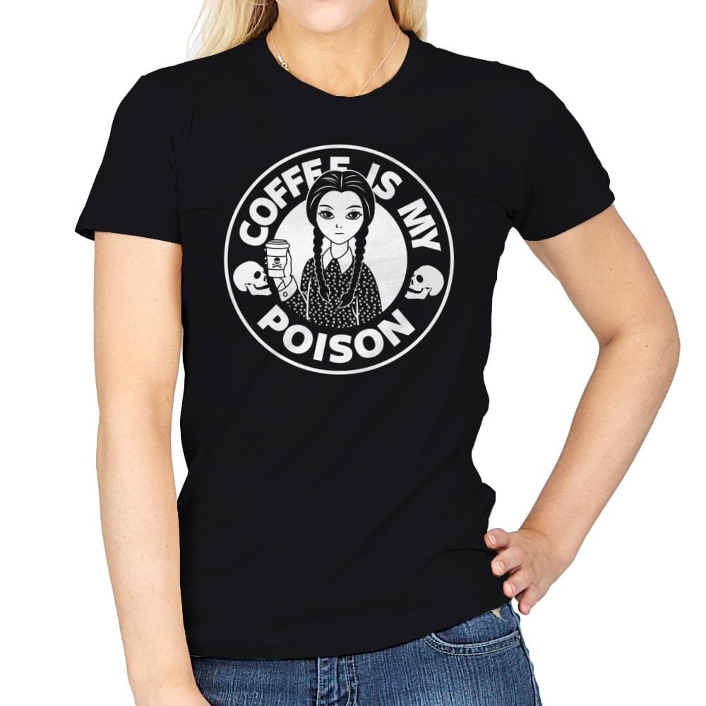 Coffee Is My Poison - Womens T-Shirts RIPT Apparel Small / Black