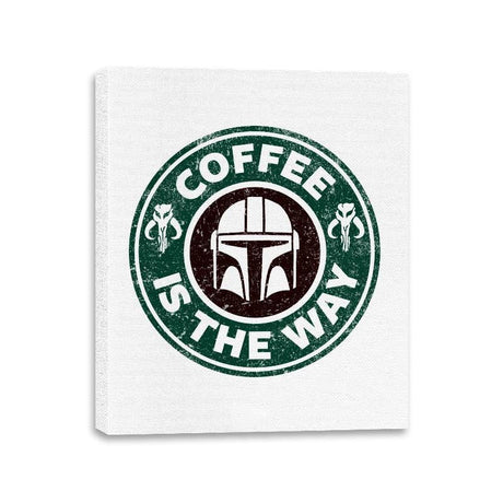 Coffee is the Way - Canvas Wraps Canvas Wraps RIPT Apparel 11x14 / White