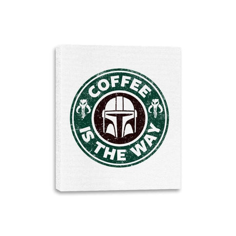 Coffee is the Way - Canvas Wraps Canvas Wraps RIPT Apparel 8x10 / White