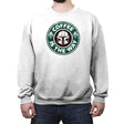 Coffee is the Way - Crew Neck Sweatshirt Crew Neck Sweatshirt RIPT Apparel Small / White