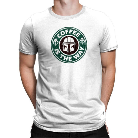 Coffee is the Way - Mens Premium T-Shirts RIPT Apparel Small / White