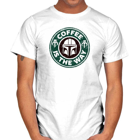 Coffee is the Way - Mens T-Shirts RIPT Apparel Small / White