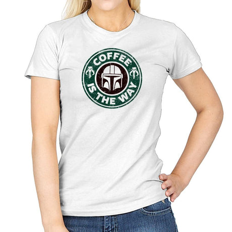Coffee is the Way - Womens T-Shirts RIPT Apparel Small / White