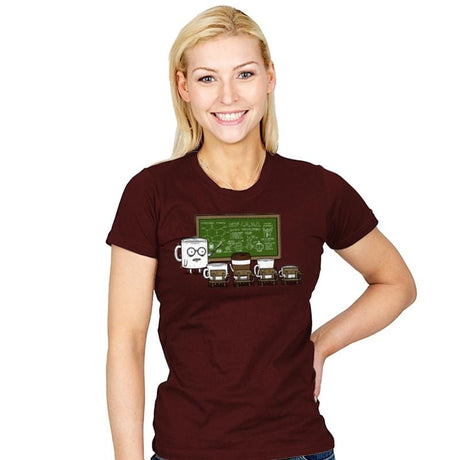 Coffee Lessons - Womens T-Shirts RIPT Apparel