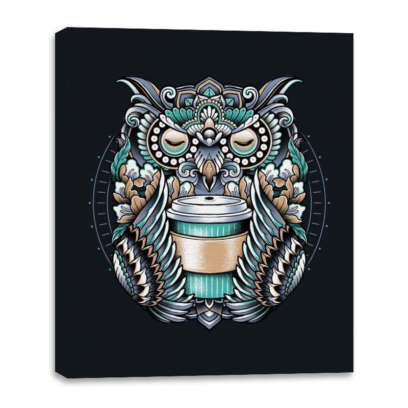 Coffee Spirit - Canvas Wraps Canvas Wraps RIPT Apparel 16x20 / Black