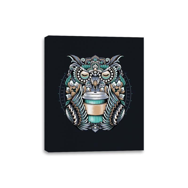 Coffee Spirit - Canvas Wraps Canvas Wraps RIPT Apparel 8x10 / Black